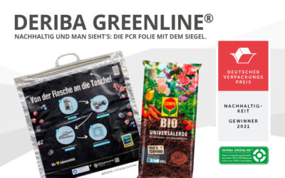 Deutscher Verpackungspreis für GREENLINE® Folie der DERIBA Group